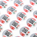 Customization design anti-forgery security variable data scratch off qr code label